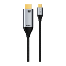 Кабель-адаптер с оплёткой CABLETIME USB-C — HDMI 2.0 (3 м)